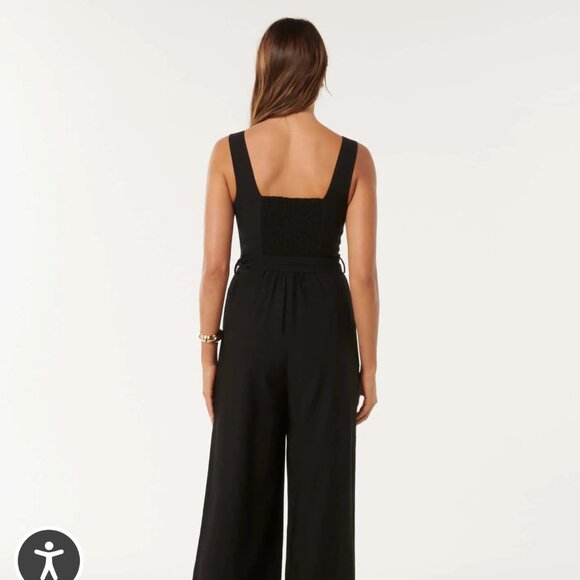 Ever New Maja wideleg belted jumpsuit - Picture 4 of 5